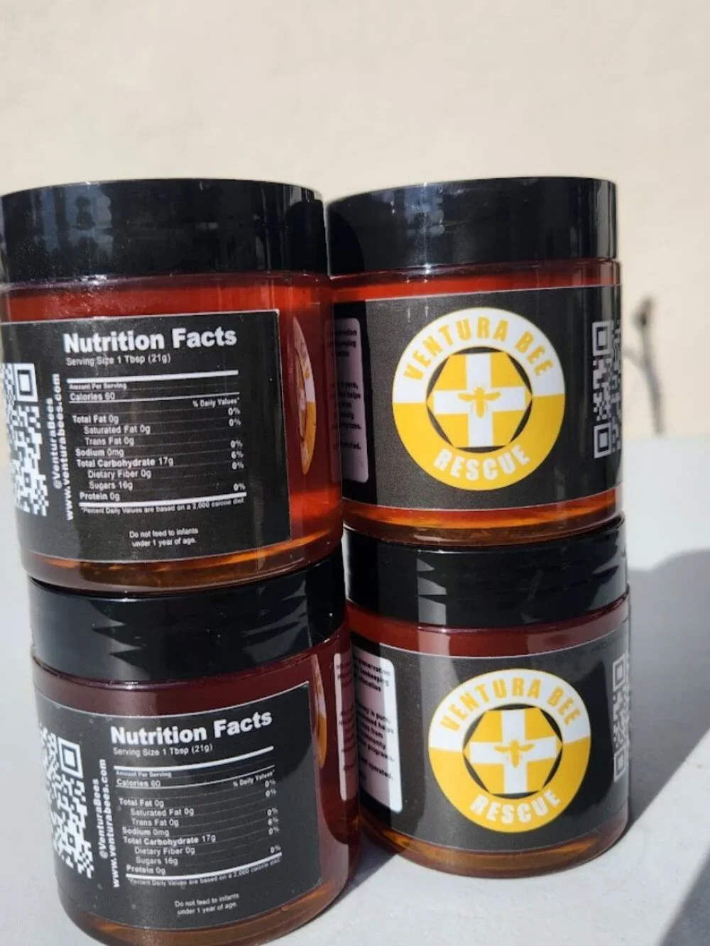 4x Apiary Honey Bundle Stocking Stuffers - Unfiltered, Pure, Raw - Sustainable S